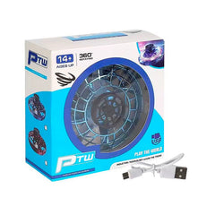 Zummy Flying Mini UFO Toy for Kids with RGB Lights, Blue