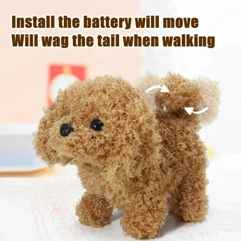 Realistic Plush Simulation Smart Dog Children Toy Can Walking And Call