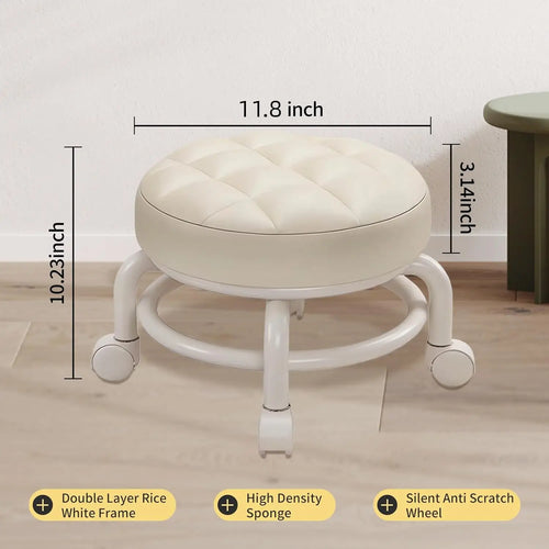 Stool with Wheel Low Stool Chair Universal Small Stool Children Shoes