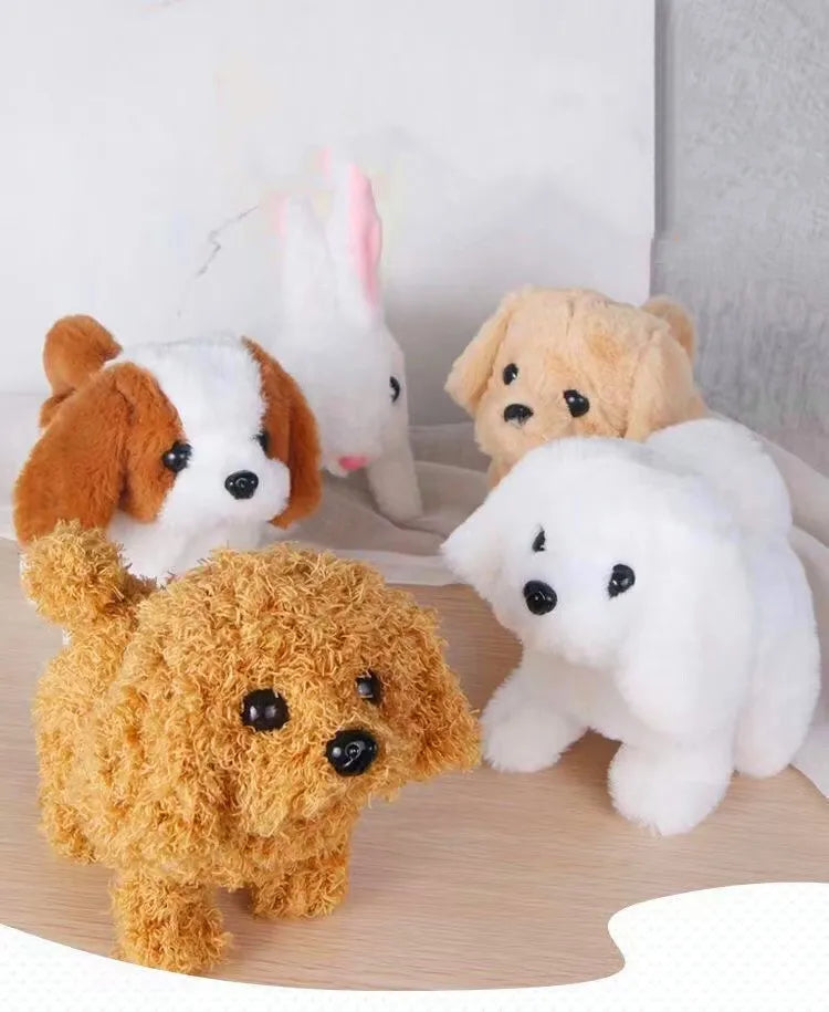 Realistic Plush Simulation Smart Dog Children Toy Can Walking And Call