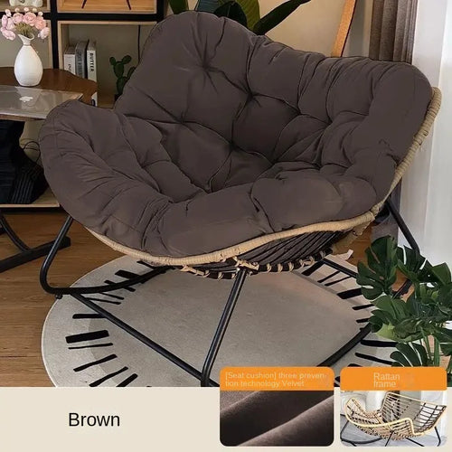 X&D Human Bird Nest Rattan Weaving Rocking Chair Leisure Sofa Home