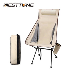 WESTTUNE Portable Folding Camping Chair with Headrest Lightweight