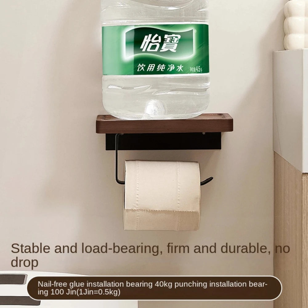 Wall Mounted Toilet Roll Holder，Bathroom Bedroom Paper Towel