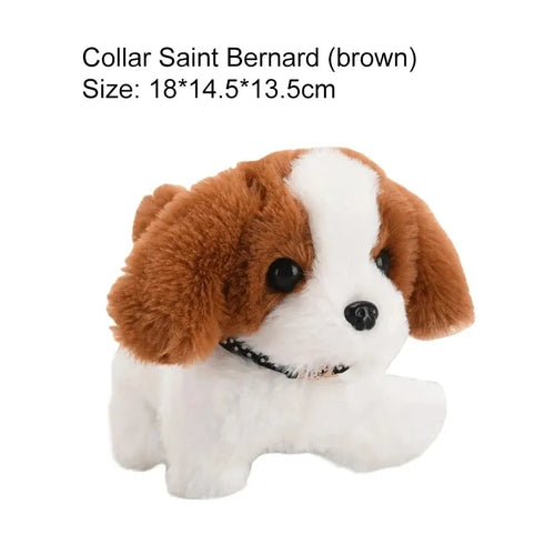 Realistic Plush Simulation Smart Dog Children Toy Can Walking And Call