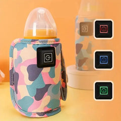 USB Rechargeable Bottle Warmer Portable Heating Thermostat Sleeve