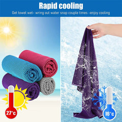 Sports Towel Physical Cooling Microfiber Instant Cool Ice Face Towels