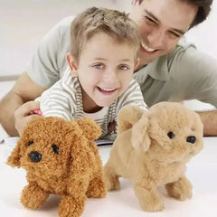 Realistic Plush Simulation Smart Dog Children Toy Can Walking And Call